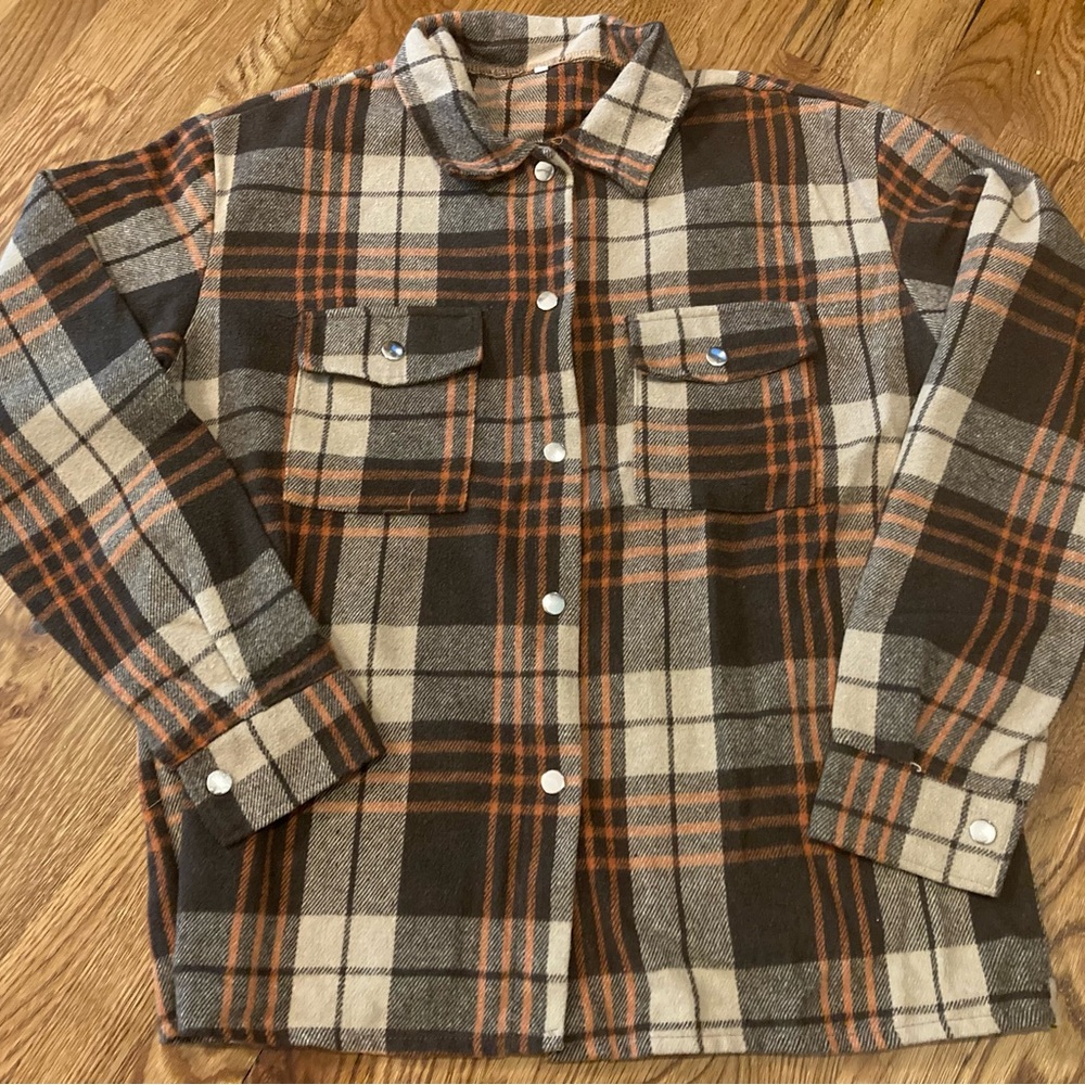Flannel shirt-jacket